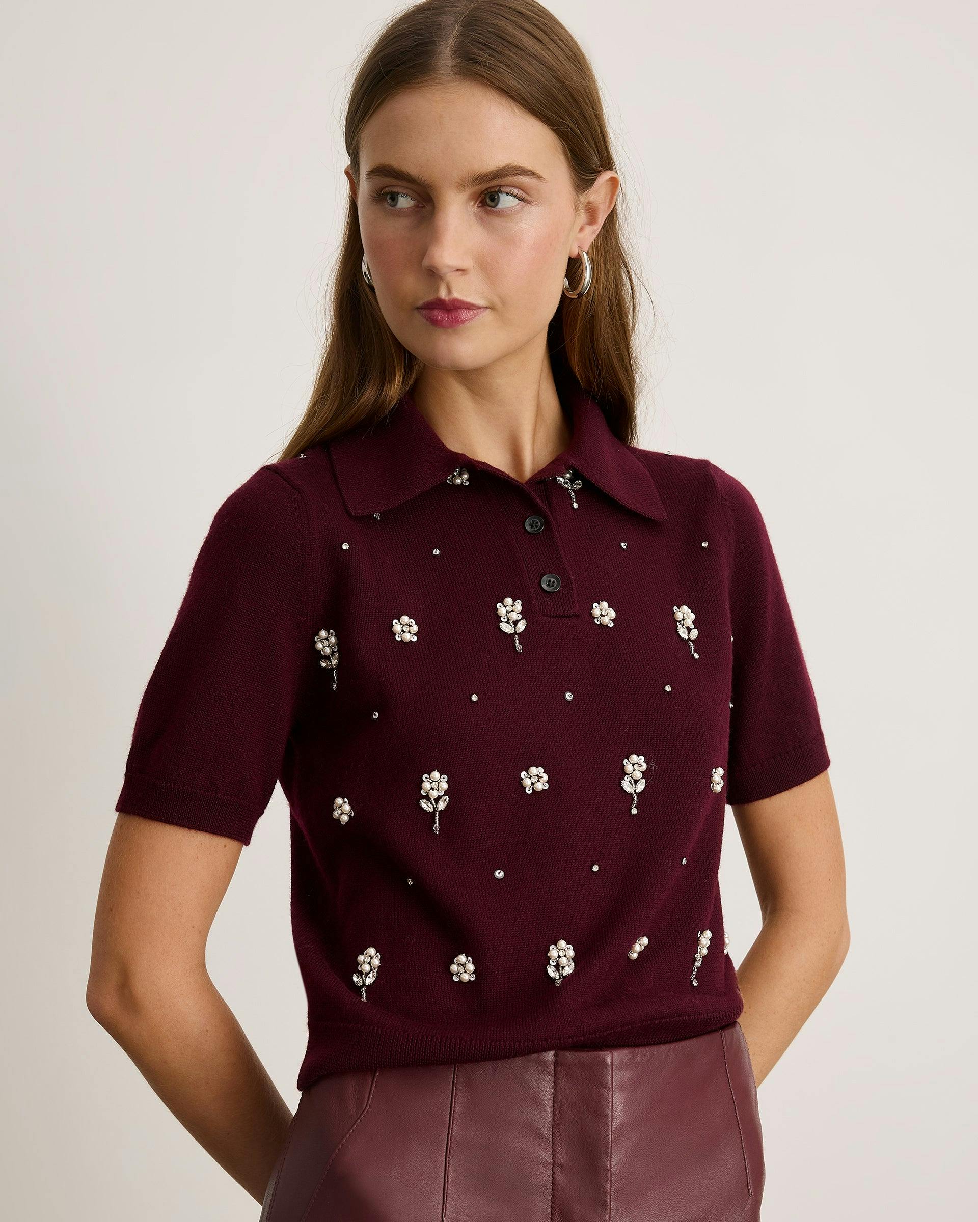 Camilla Embellished Knit Top