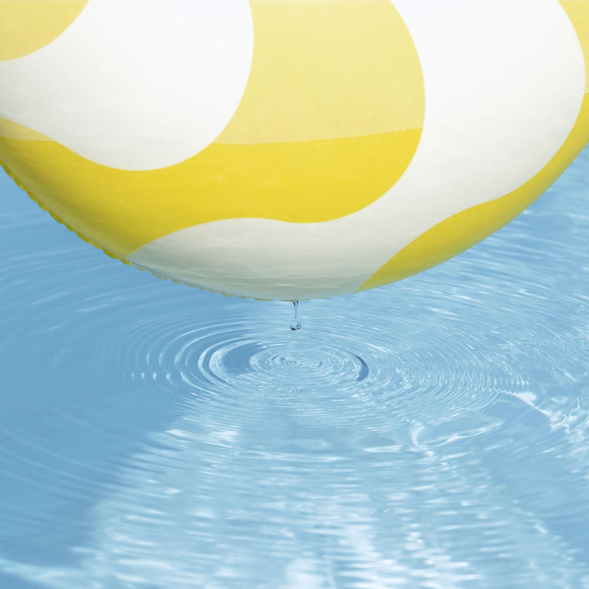Comfort Plush: Baby Float - Yellow Wavy Square