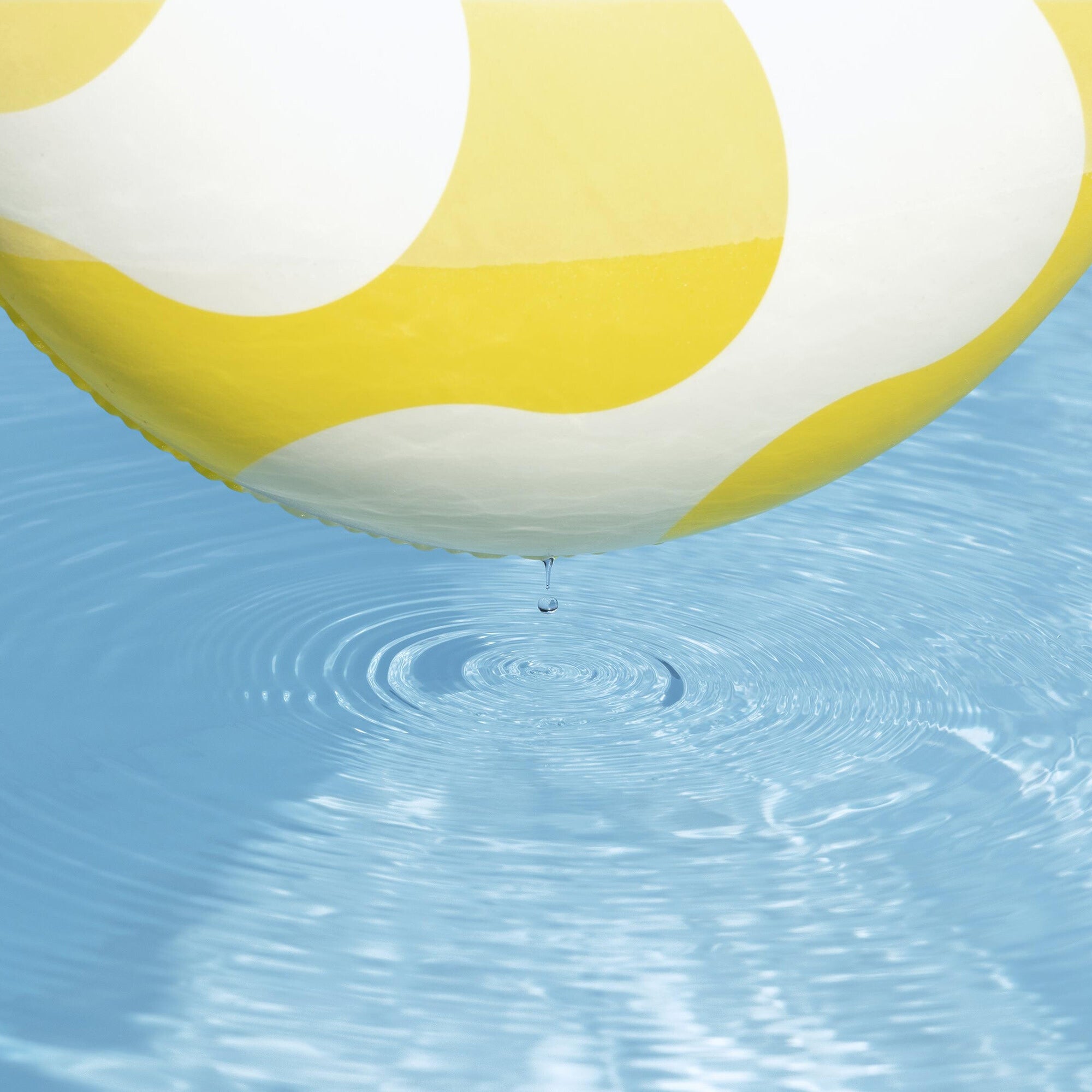 Comfort Plush: Baby Float - Yellow Wavy Square
