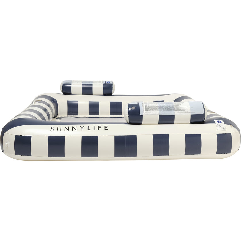 Luxe Twin Hammock Float: Le Weekend - Navy Stripe