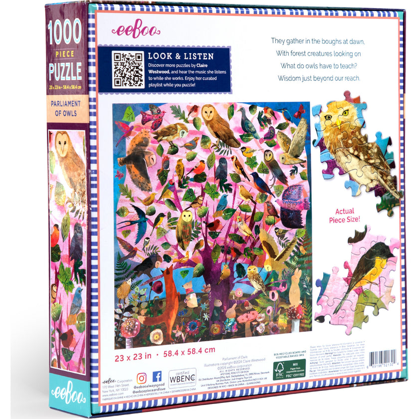Piece&Love: Parliament of Owls - 1000 pc Puzzle