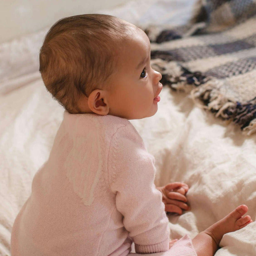 Baby Angel Onesie | Blush Pink