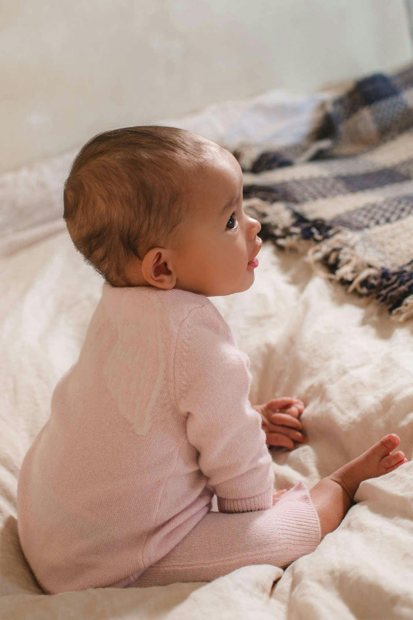 Baby Angel Onesie | Blush Pink