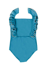 Valentina One Piece Swimsuit Sky Blue And Sand