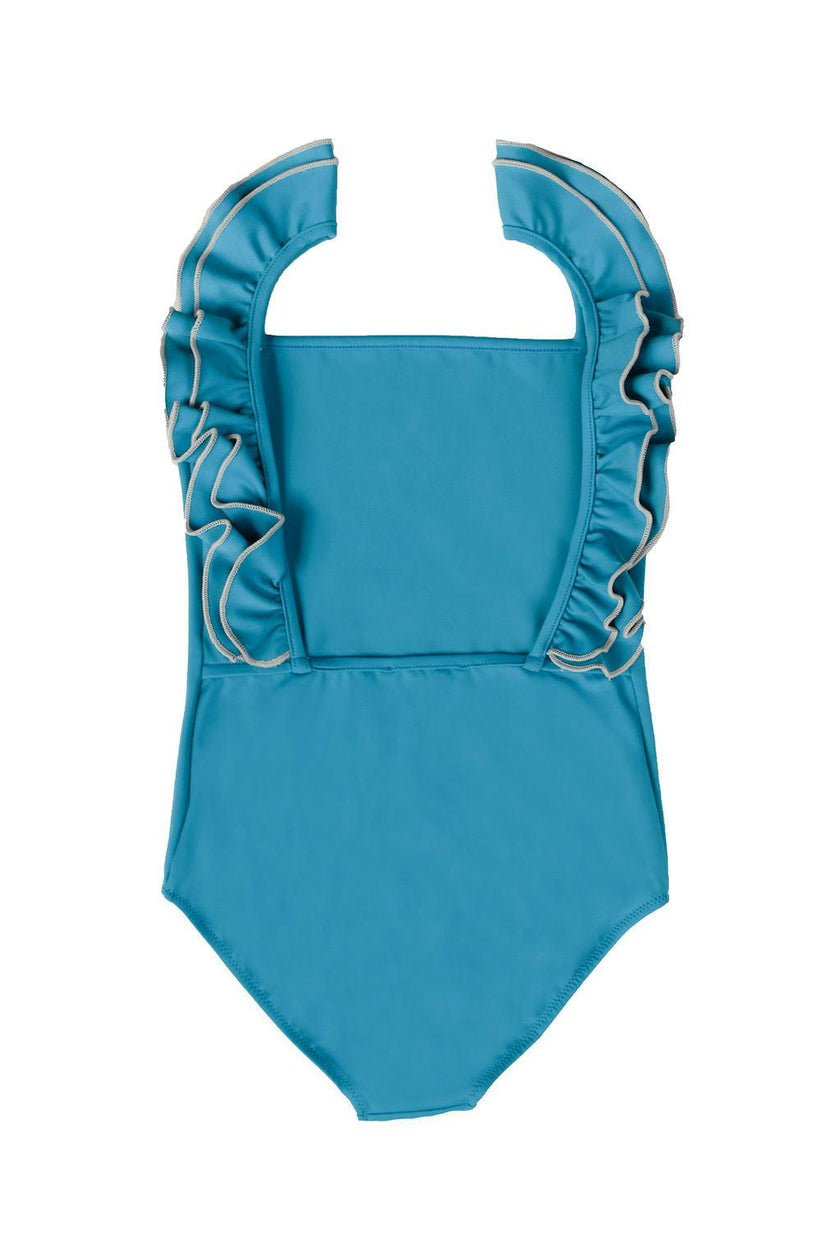Valentina One Piece Swimsuit Sky Blue And Sand
