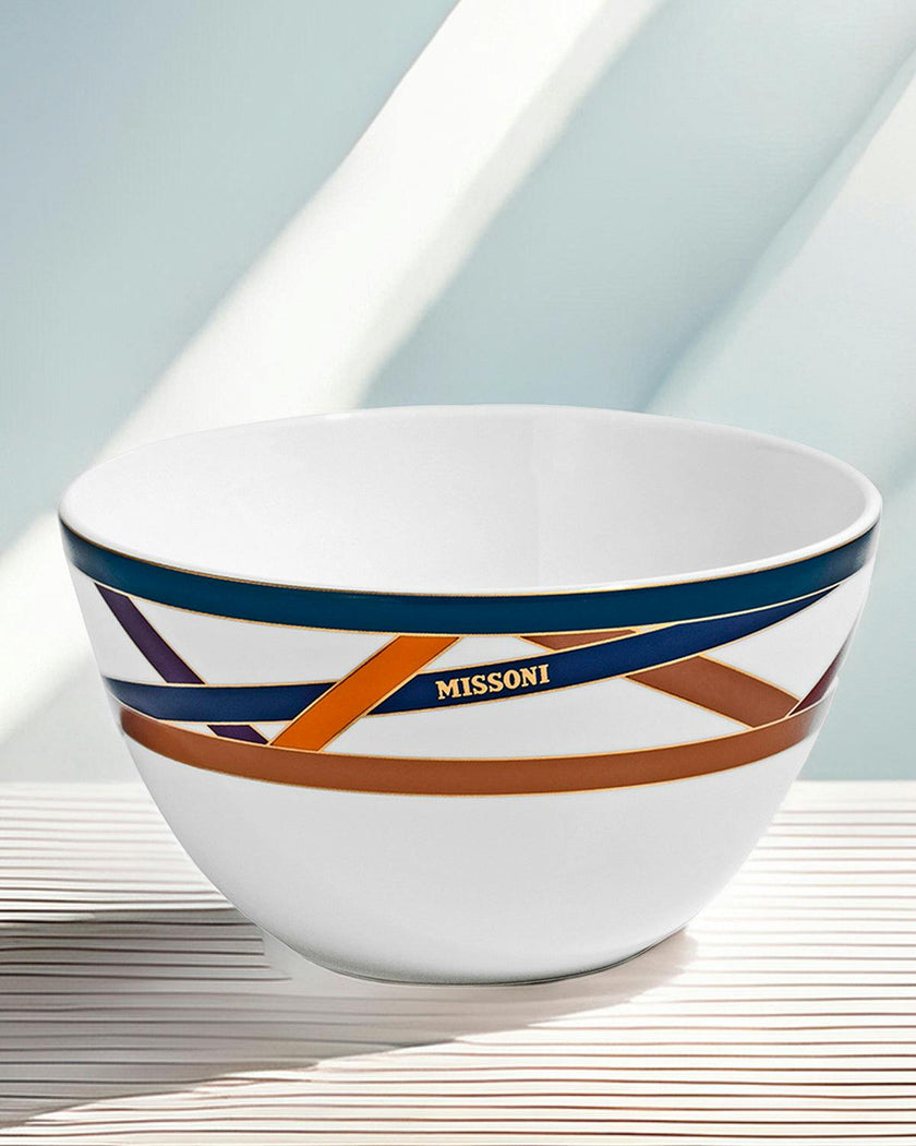 Rice Bowls NASTRI Set of 2  Multicolor diam. 4.5", H 2.3"