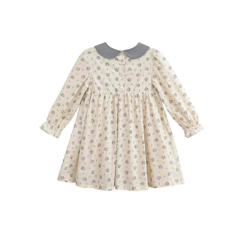 Beige Bloom Dress Set