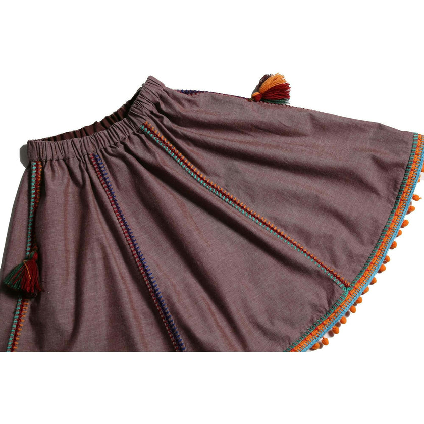 MAYA EMBROIDERED PEASANT SKIRT