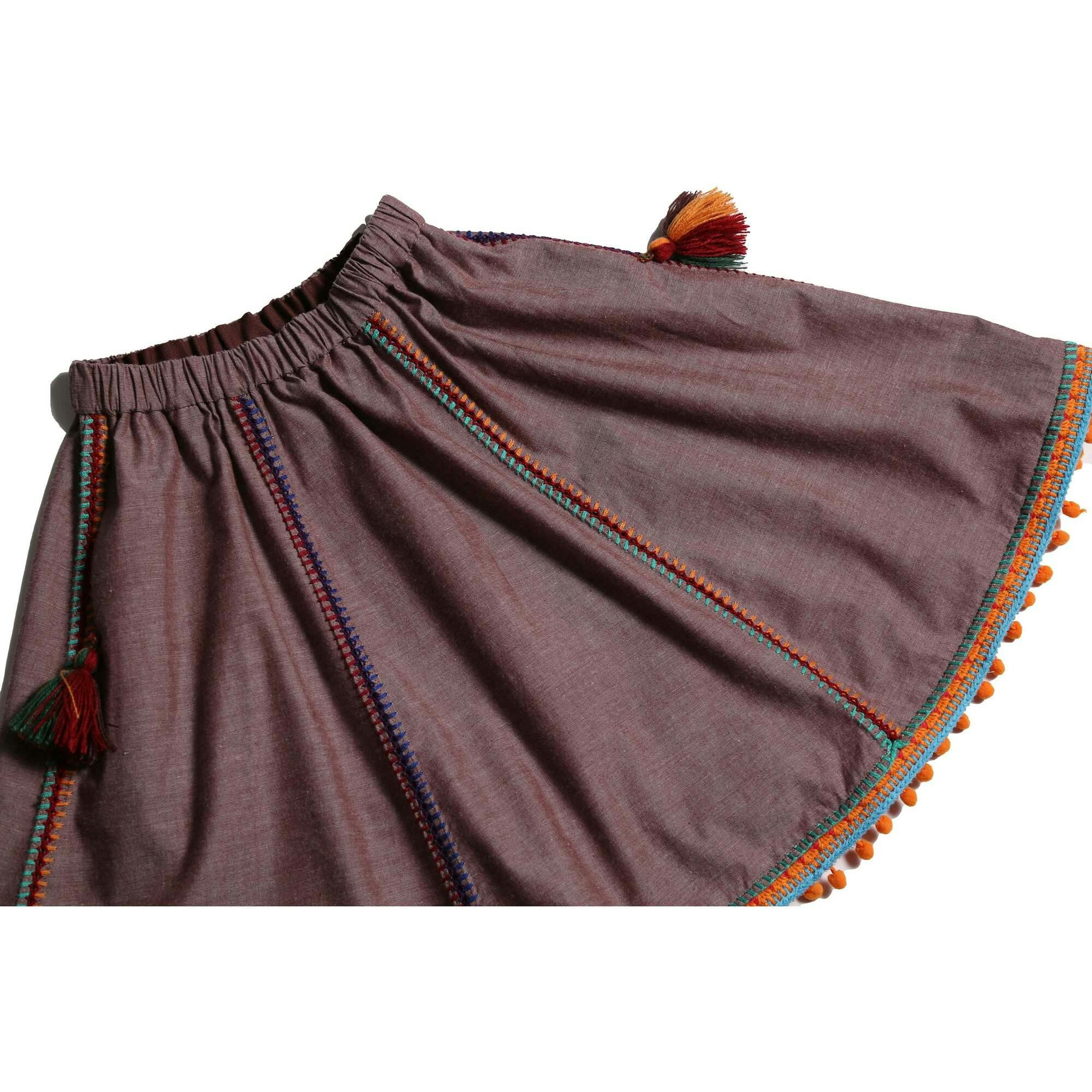 Maya Embroidered Peasant Skirt