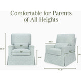 Crawford Pillowback Comfort Swivel Glider