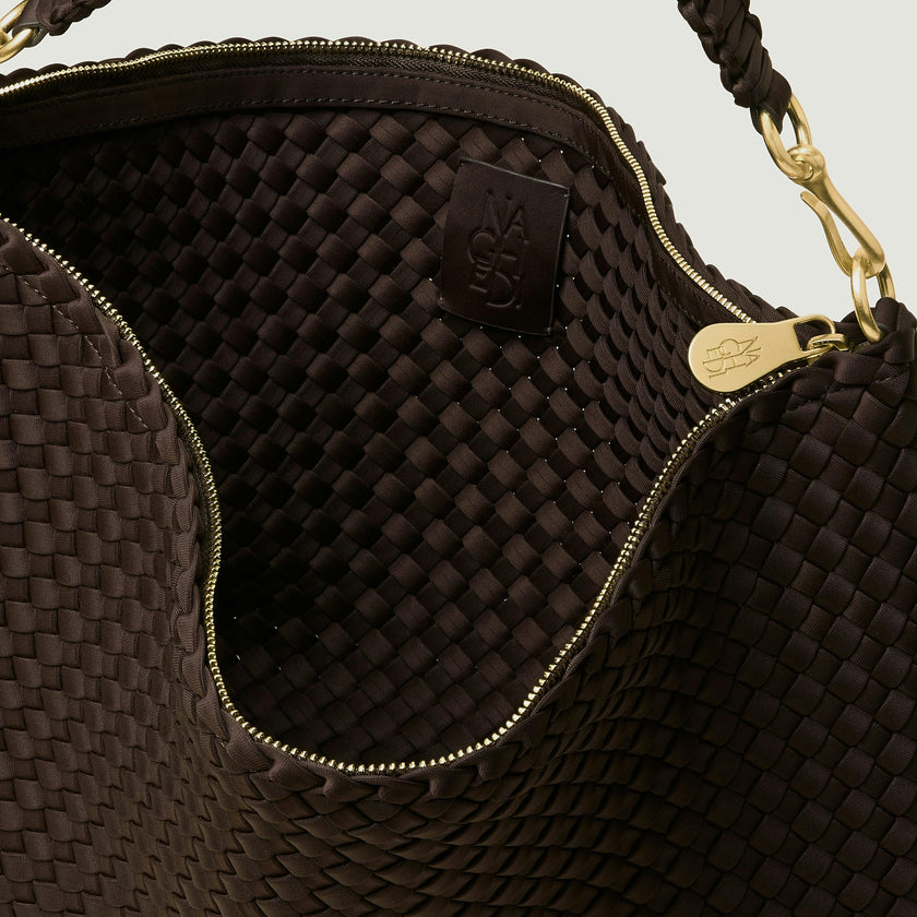 Porto Medium Half-Moon Bag | Chocolate