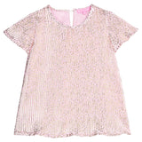 Crinkle Top - Pink Crinkle Stars