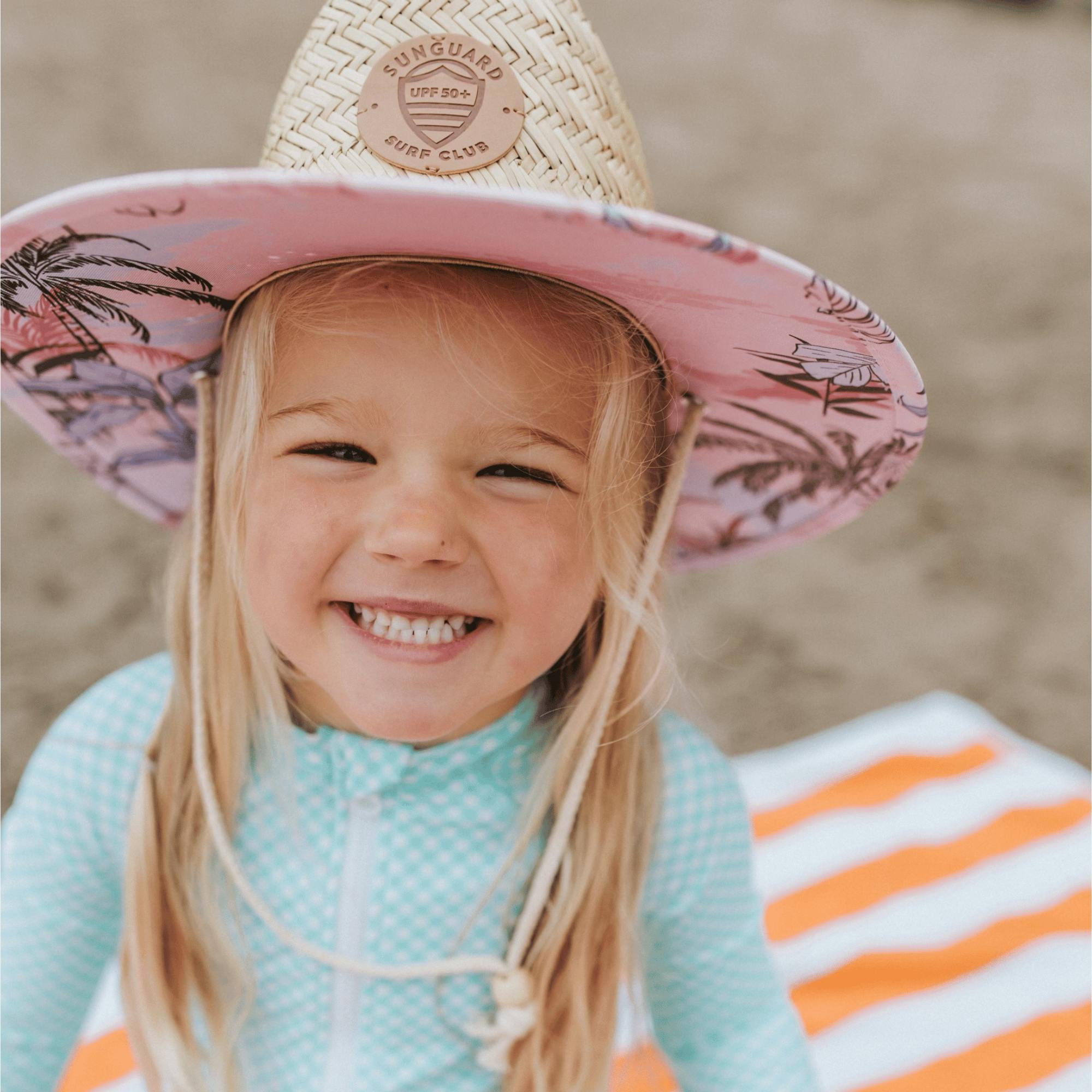 Kids Straw Lifeguard Hat