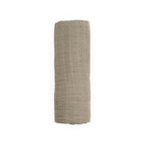 Organic Cotton Muslin Swaddle Blanket - Driftwood