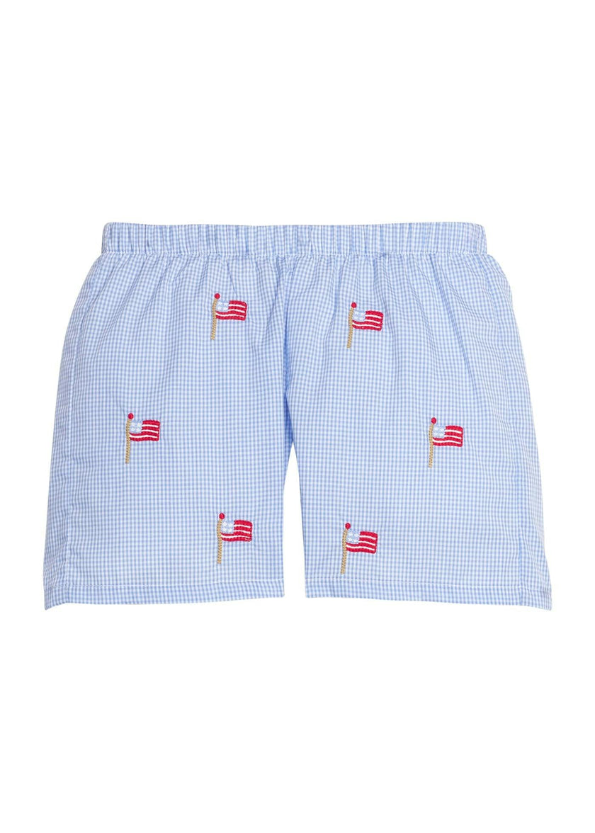 Embroidered Basic Short - Flags