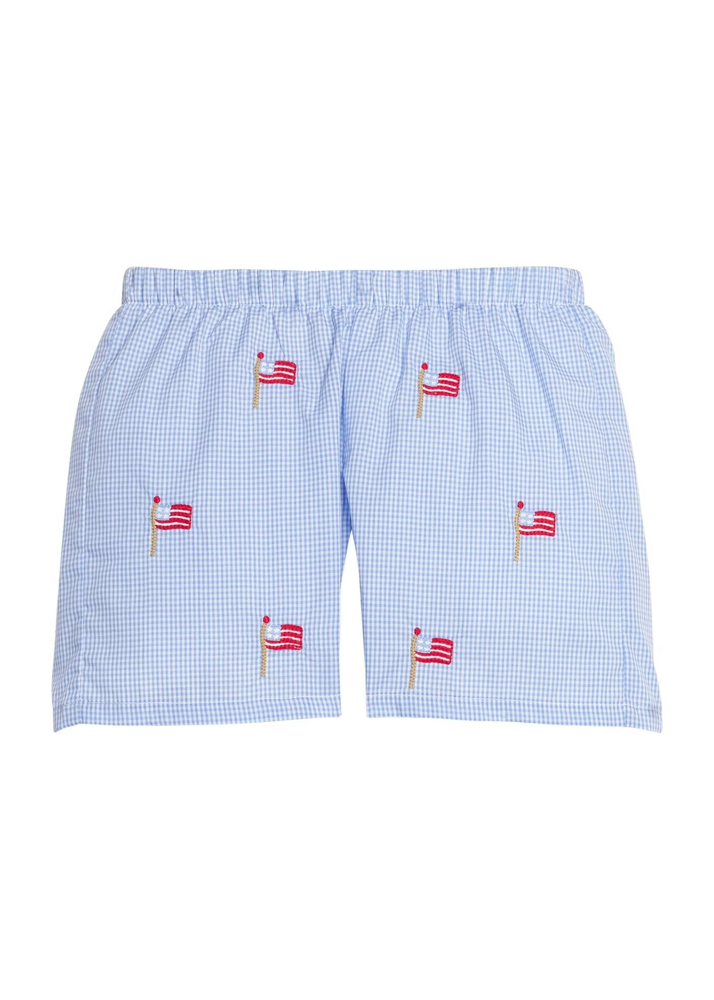 Embroidered Basic Short - Flags