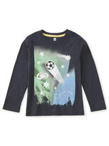 Galactic Goal Graphic Tee, Indigo