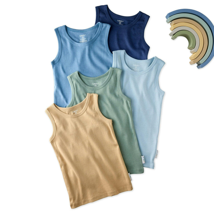 MALONE 5-Pack Toddler Tank Top Undershirts
