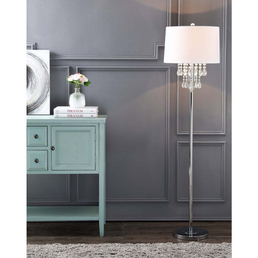Abigail 61" Crystal / Metal LED Floor Lamp