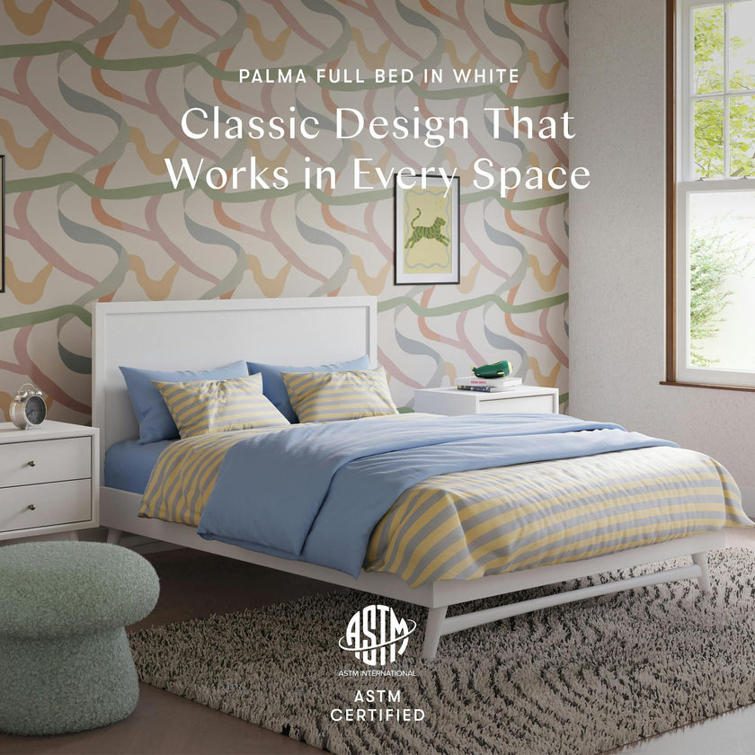 Palma Full Bed in White