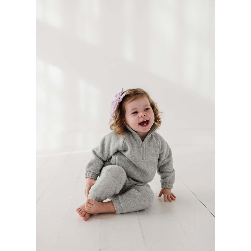 Fleece Zip Set Beige, Beige