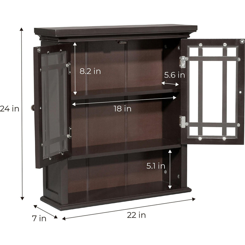 Neal Wooden 2 Door Wall Cabinet
