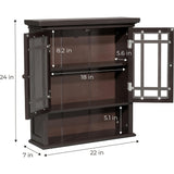 Neal Wooden 2 Door Wall Cabinet