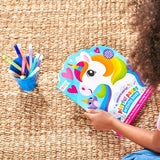 Playful Pages Activity Book - Games Coloring Stickers - Unicorn Party!