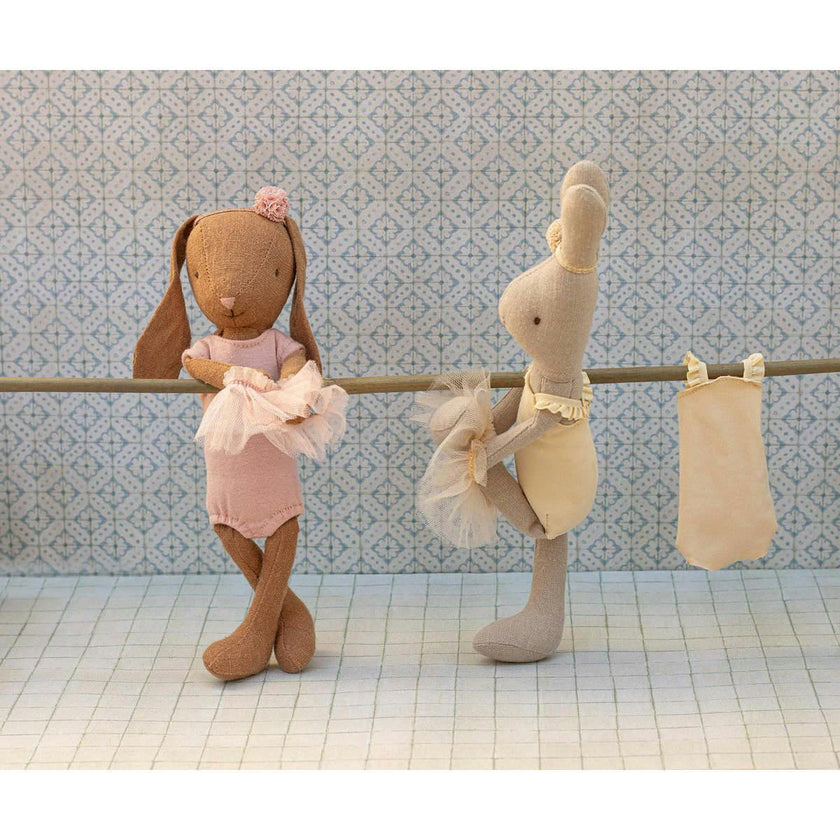 Bunny size 1, Chocolate brown - Ballet suit and skirt rose