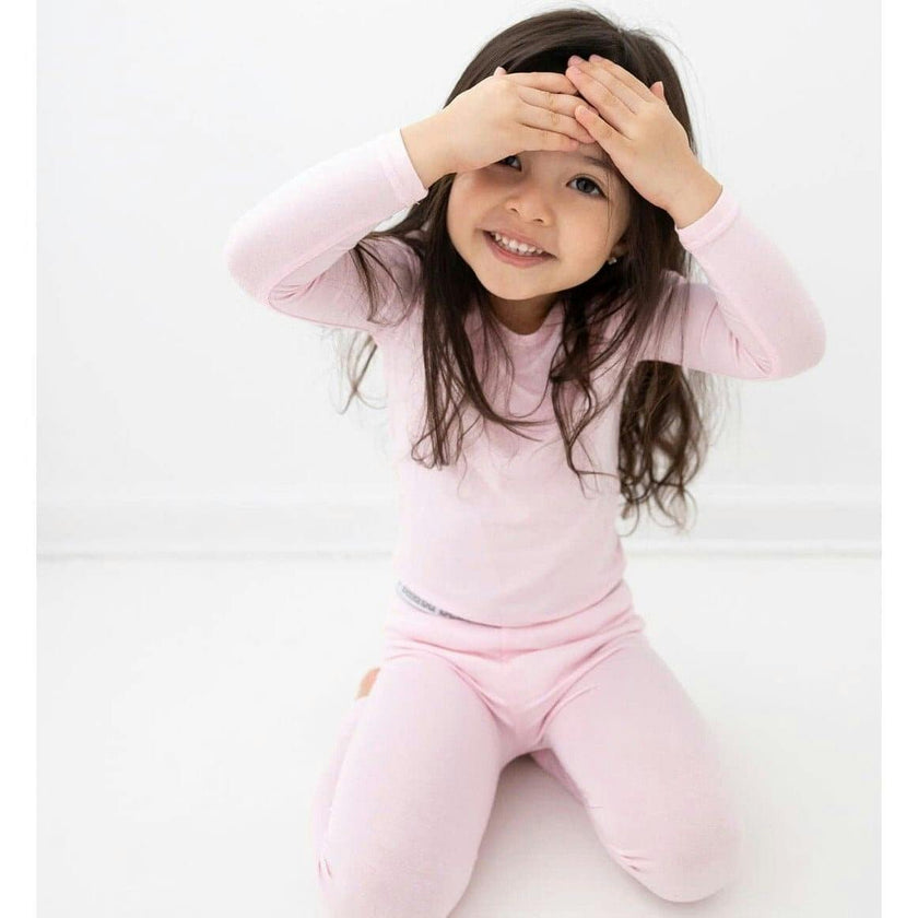 Blush Pink Bamboo Kids Pajamas