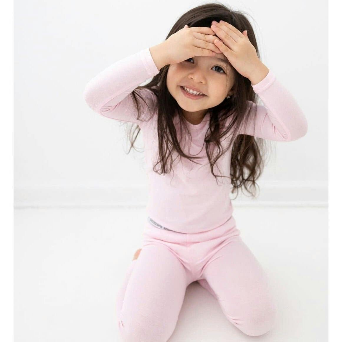 Blush Pink Bamboo Kids Pajamas