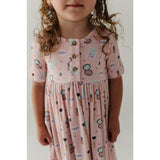 Short Sleeve Henley Dress