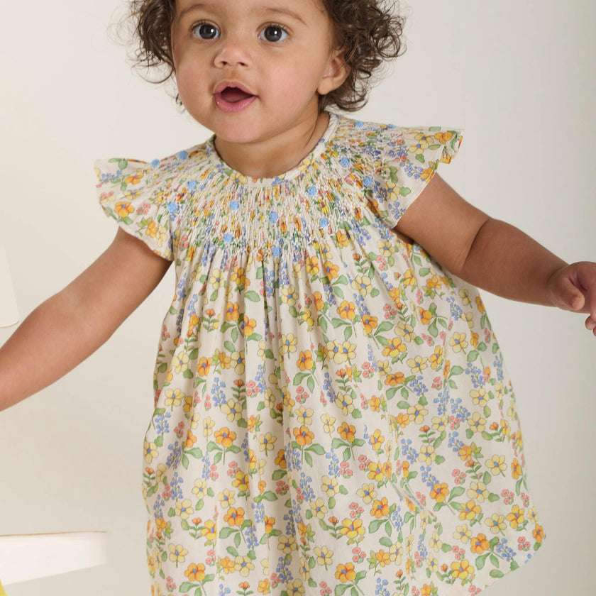 Hand-Smocked Baby Dress - Cassia