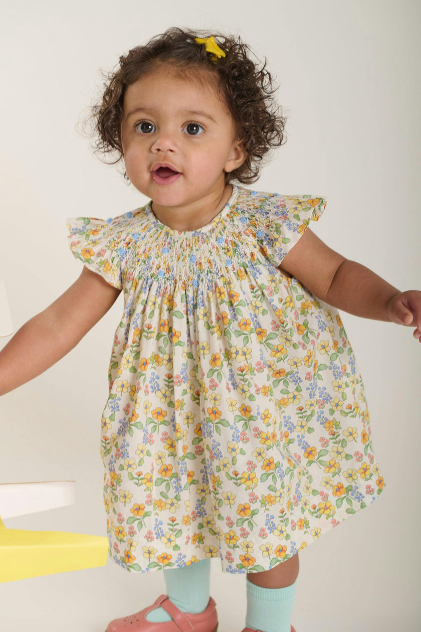 Hand-Smocked Baby Dress - Cassia