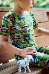 Wild Card Short Sleeve Pajama Set