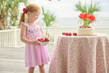 Smocked Lizzy D Dress - Strawberries