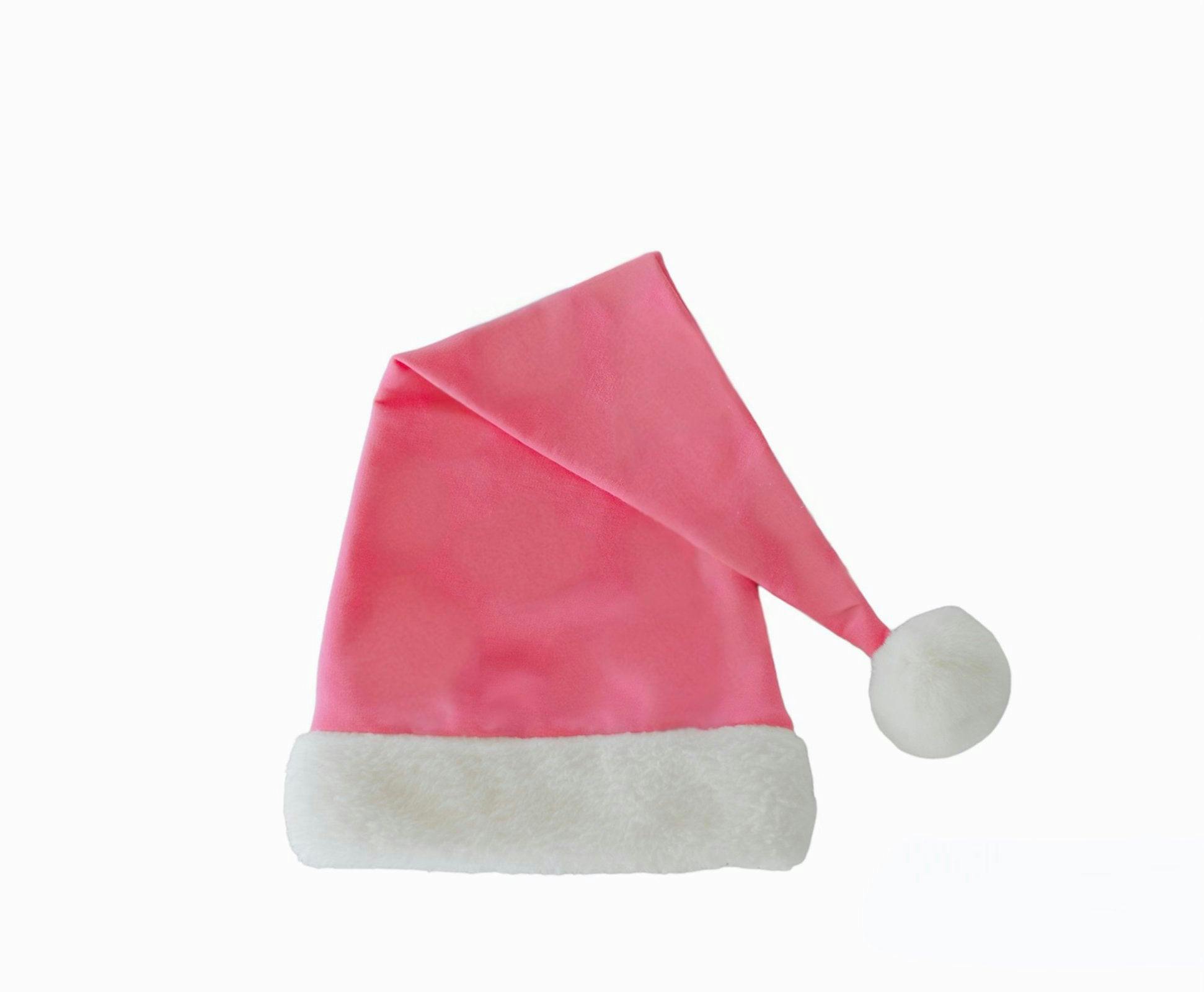 Sustainable Pink Elf Hat for Kids & Adults - Recycled Cotton Christmas Costume Accessory