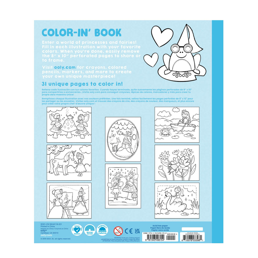 Princesses and Fairies Coloring Book