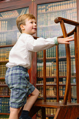 William Blue Tartan Dressy Set