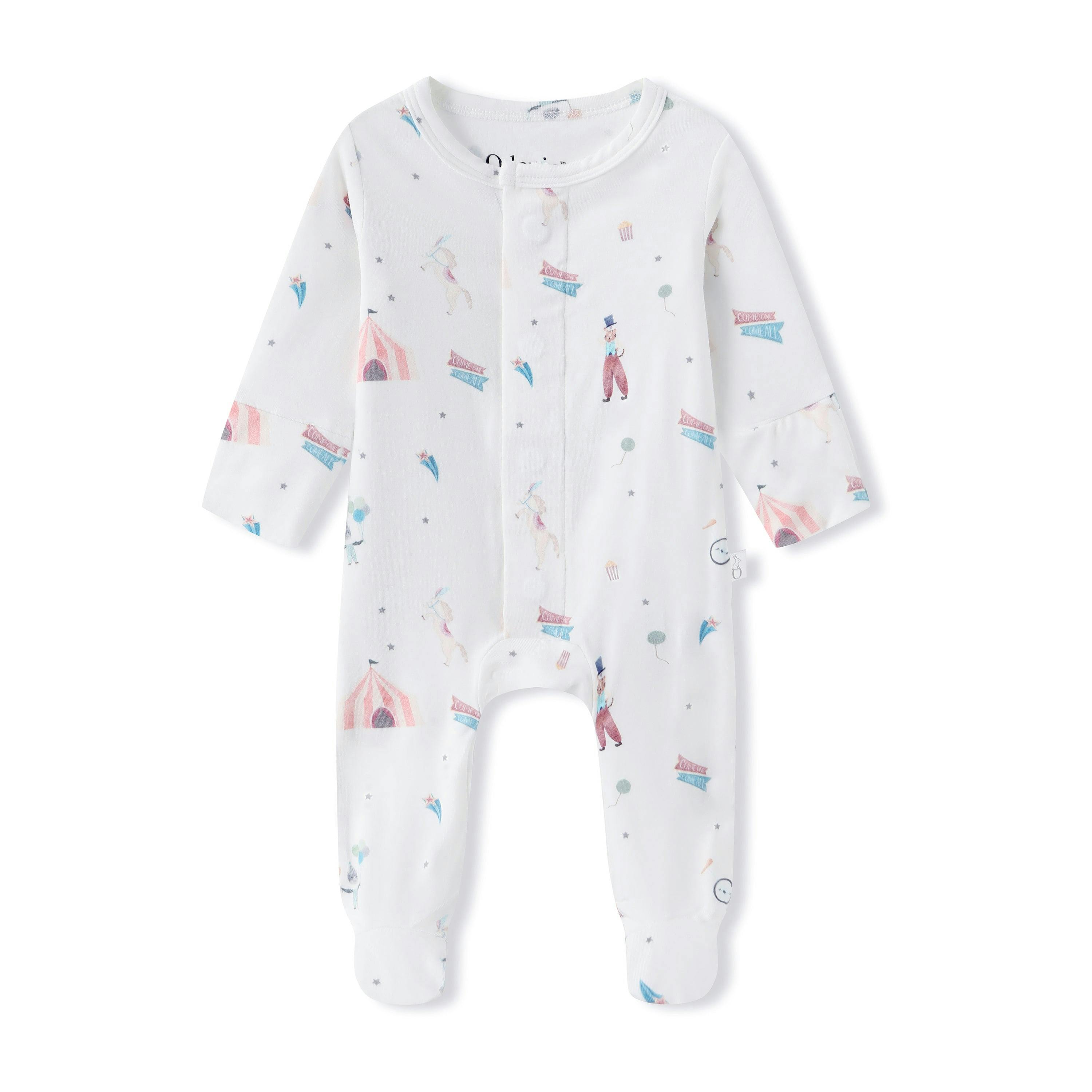 Bamboo Footie Pajama Sleepsuit - Le Cirque