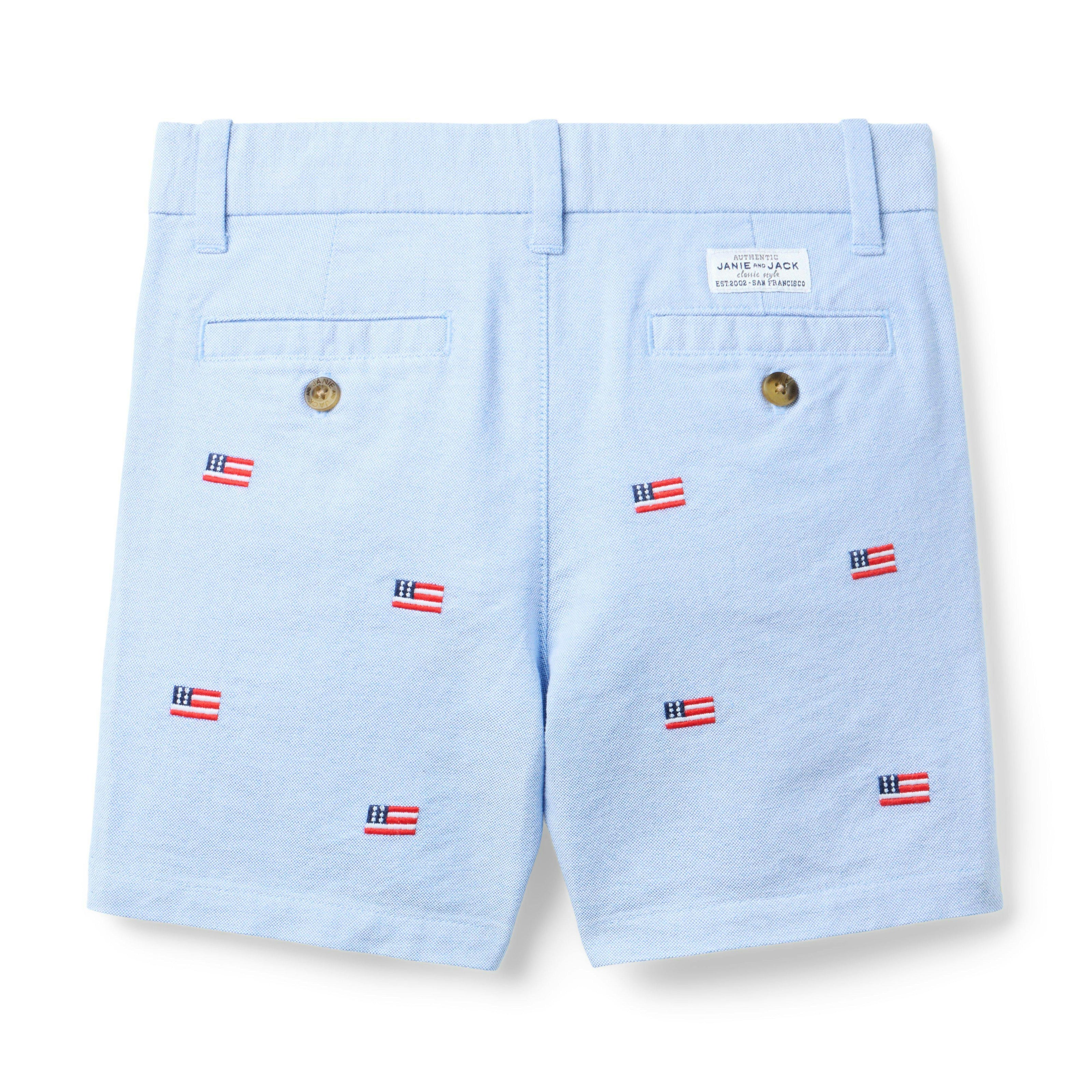 Embroidered Flag Oxford Short