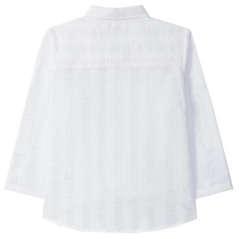 LARANJINHA Beach Vibes Dress Shirt - White