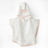 Ecru Love Family Muslin Bow Pancho