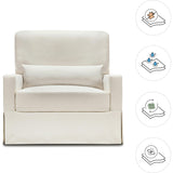 Crawford Pillowback Chair & A Half Comfort Swivel Glider