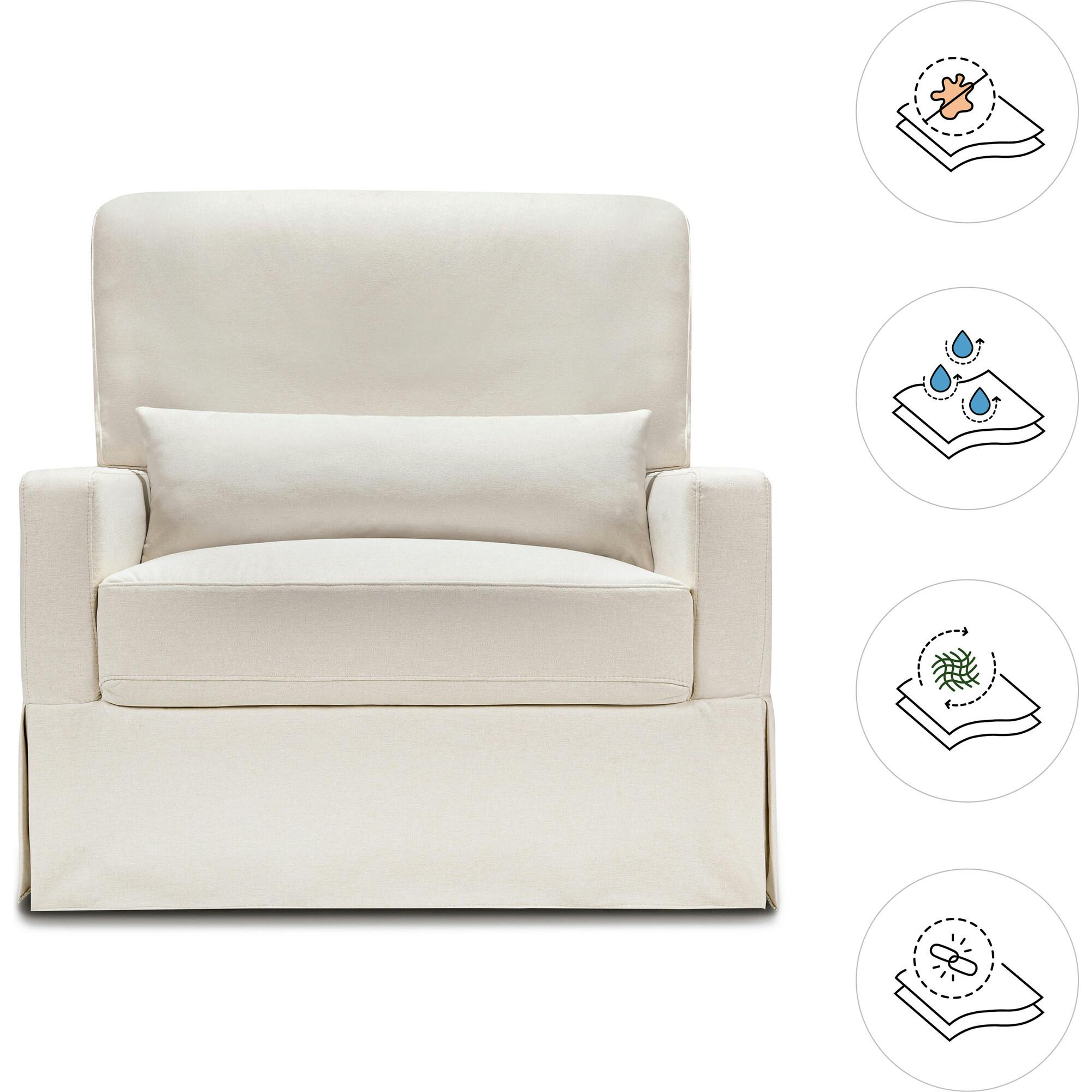 Crawford Pillowback Chair & A Half Comfort Swivel Glider