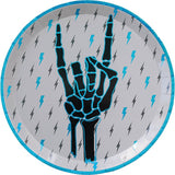 Rock on Skeleton Dinner Plates