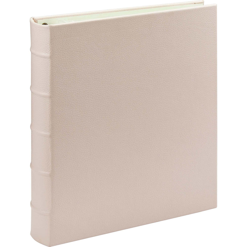 Large Clear Pocket Pebble Grain Leather Photo Album