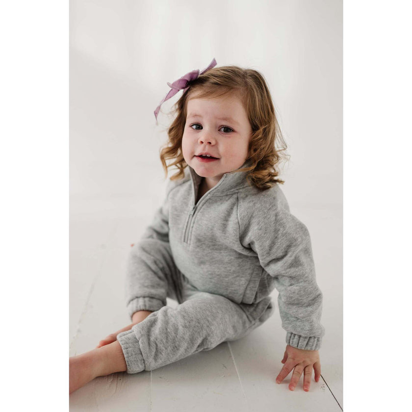 Fleece Zip Set Beige, Beige