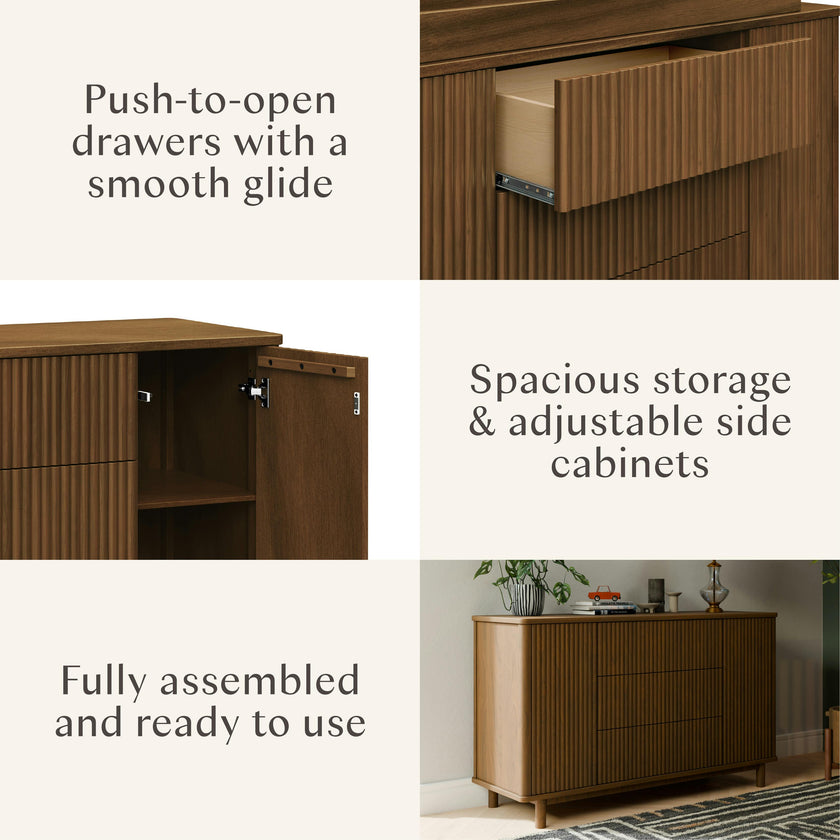 Pogo Tambour Extra Wide Assembled Dresser (58")