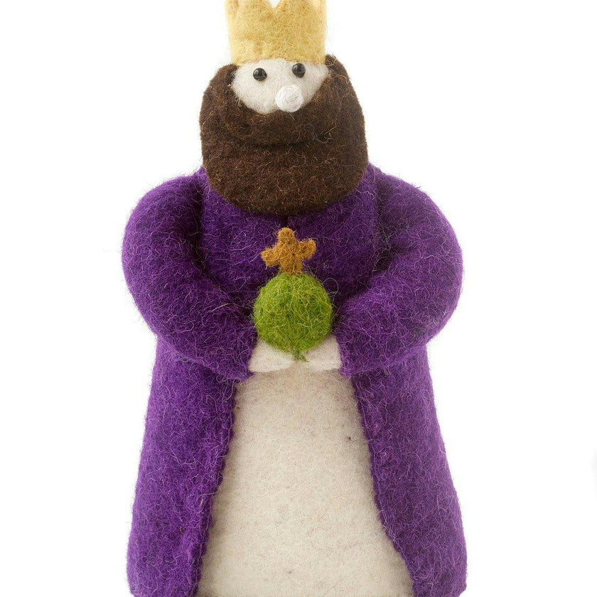 Handmade Nativity Scene Hand Felted Wool Arcadia Home